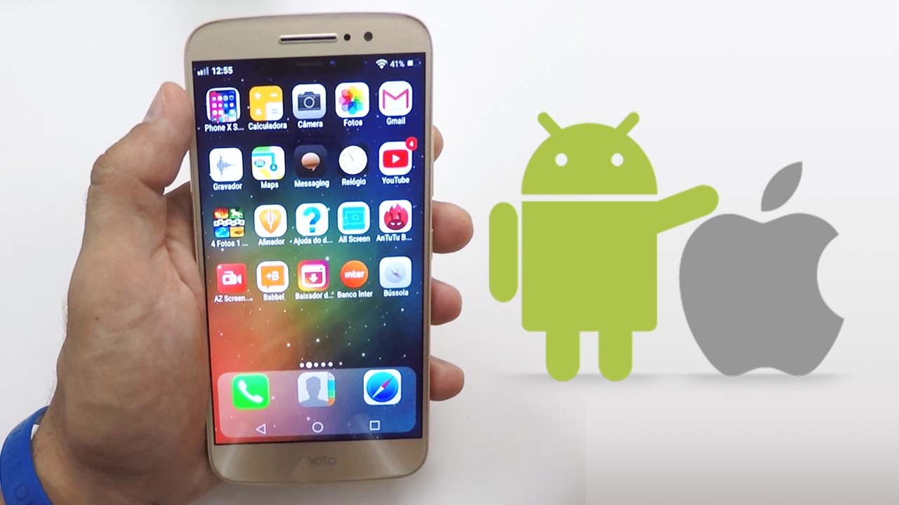 como deixar android igual ao iphone